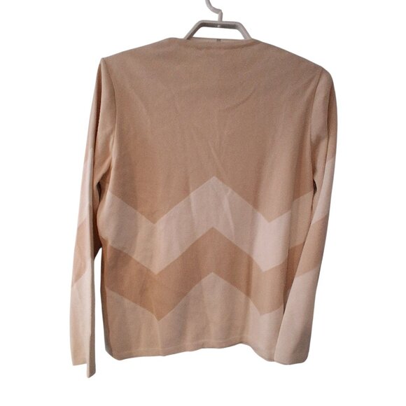 Talbots nwt 2 piece twinset cardigan shell sweaters womens L Italy chevron - Picture 5 of 7